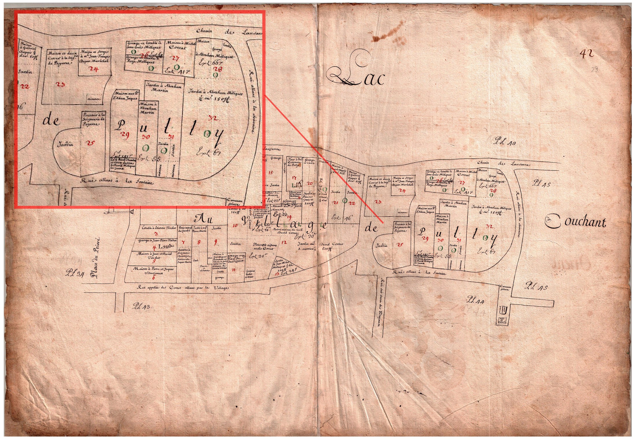 Cadastre Pully 1689